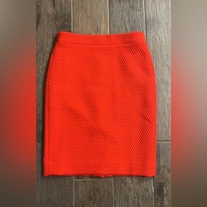 J crew Red Skirt Size 2